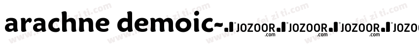 arachne demoic字体转换